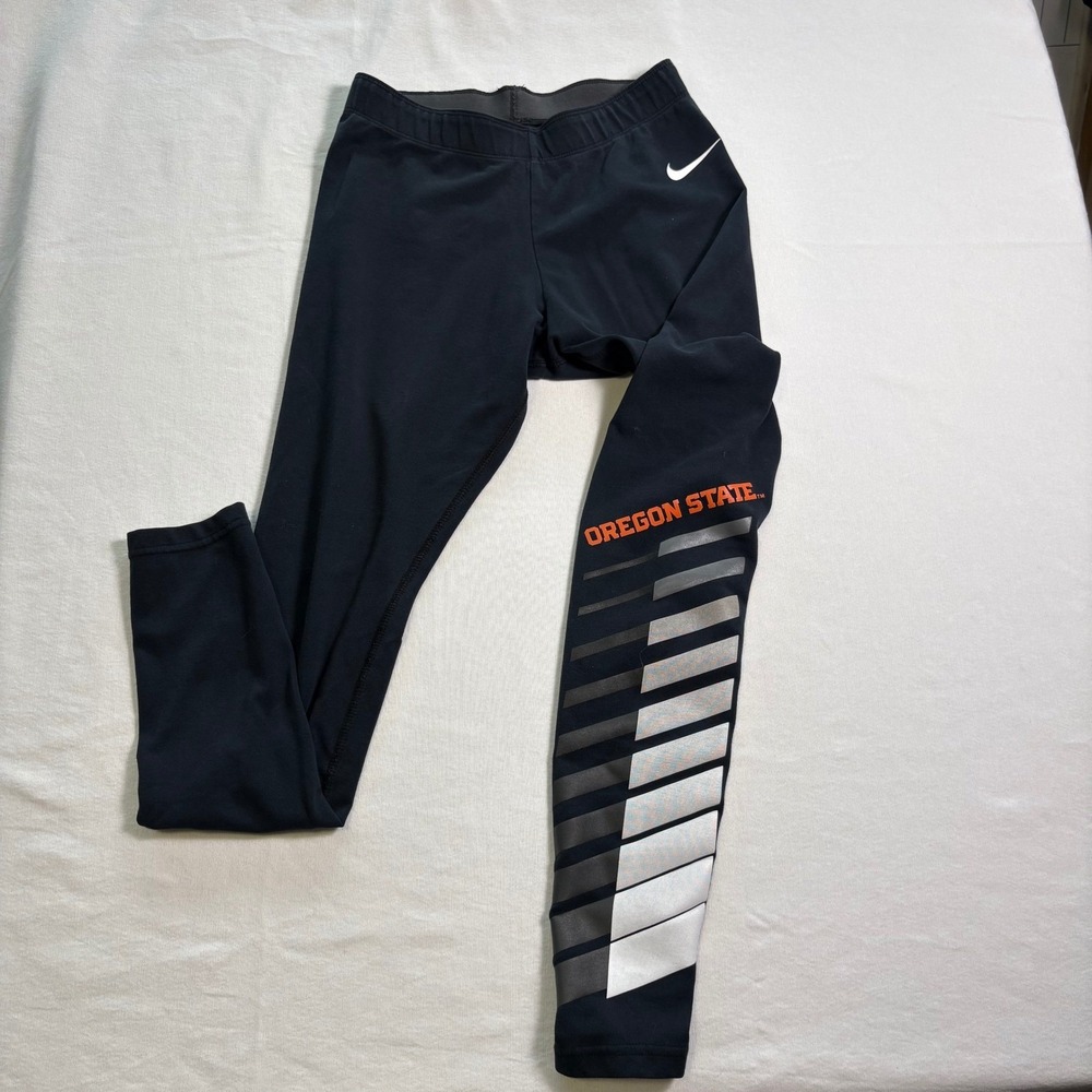 Nike, Oregon State Leggings, Black, Small, MSRP$55